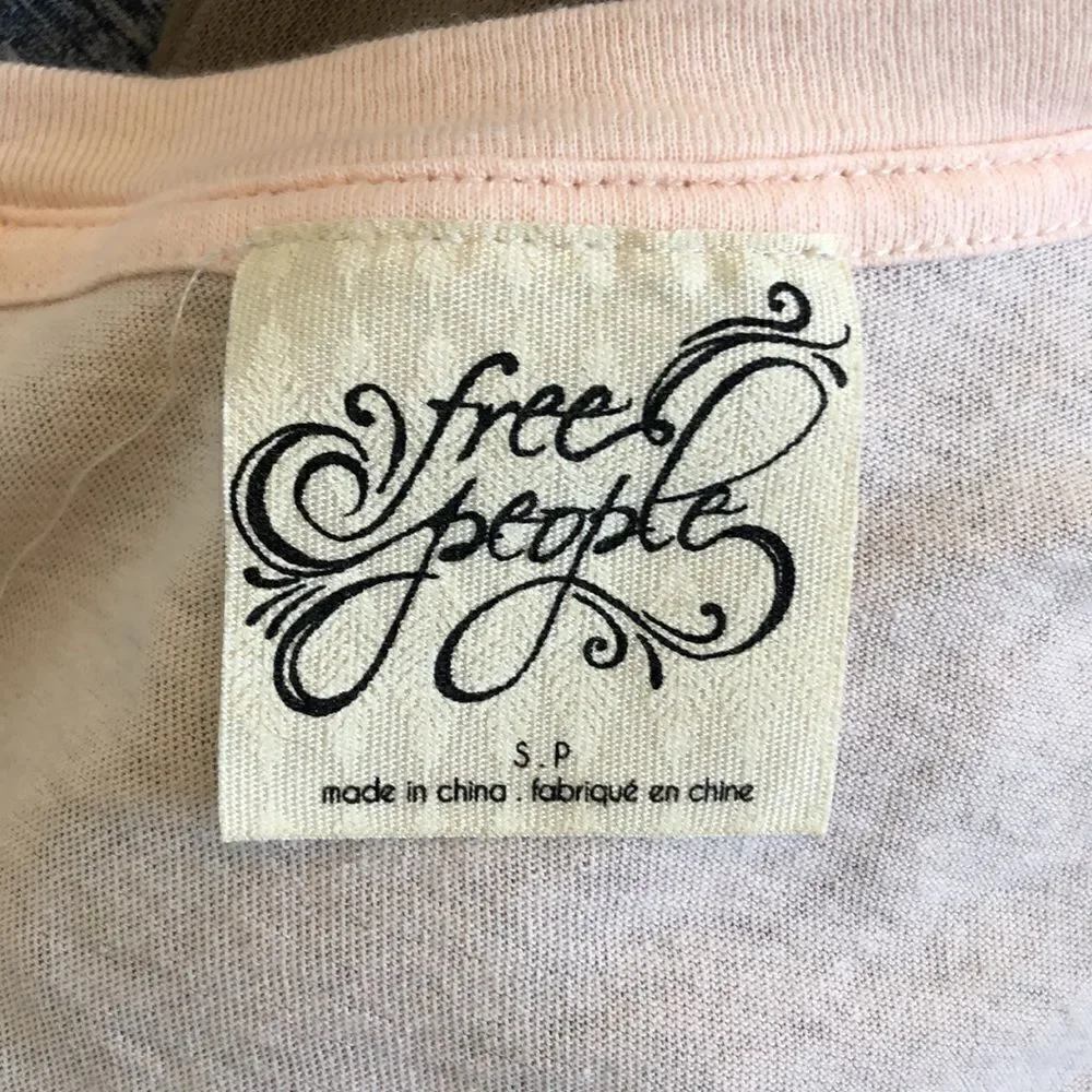 Free People hi lo flowy sleeve top